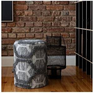Obsession Sitzhocker Hocker My Nomad Pouf (1 St), rund, Ø 36 cm, Höhe 50 cm, handgearbeitet, Wohnzimmer & Schlafzimmer