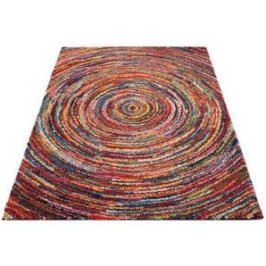 OCI DIE TEPPICHMARKE Hochflor-Teppich Sixteen Round, rechteckig, Höhe: 25 mm, Wohnzimmer