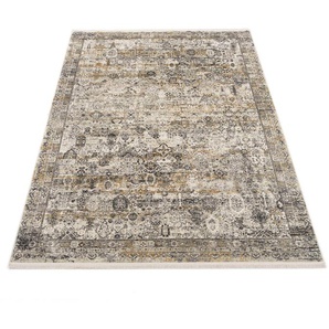 OCI DIE TEPPICHMARKE Teppich Tradi, rechteckig, Höhe: 8 mm, Glanz Viskose, mit Fransen, Wohnzimmer