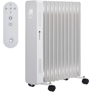 Ölradiator OH125BW2 mit Thermostat, LED-Display & Fernbedienung 2500W Weiß