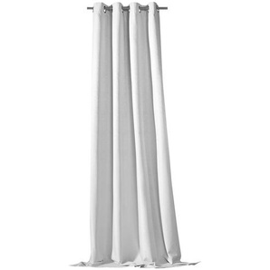 como verdunklungs thermo 245 x 135 cm (HxB) Ösenschal ¦ silber ¦ Synthetik ¦ Maße (cm): B: 135