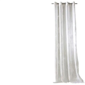 Ösenschal - weiß - Materialmix - 135 cm - 1 cm | Möbel Kraft