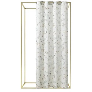 Ösenschal Zweige und Kiefernzapfen - mehrfarbig - Synthetik - 135 cm | Möbel Kraft