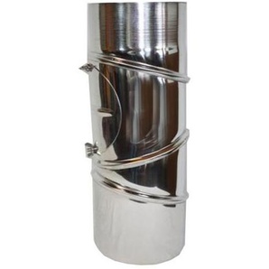Ofenrohr Edelstahl Bogen verstellbar 0-90°mit Tür DN 180mm