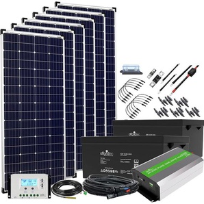 OFFGRIDTEC Solaranlage Autark XXL-Master 24V 1200W - 3000W AC Leistung Solarmodule Plug & Play Anschlussfertiges System schwarz (baumarkt) Solartechnik