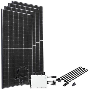 OFFGRIDTEC Solaranlage Solar-Direct 1660W HM-1500 Solarmodule Schuko-Anschluss, 10 m Anschlusskabel, ohne Halterung schwarz Solartechnik