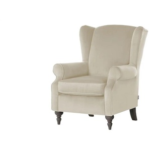 Ohrensessel - beige - Materialmix - 83 cm - 102 cm - cm 87,0 | Möbel Kraft
