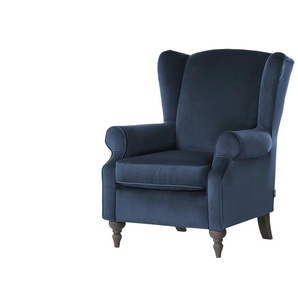 Ohrensessel - blau - Materialmix - 83 cm - 102 cm - cm 87,0 | Möbel Kraft