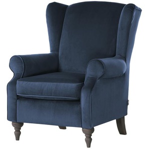 Ohrensessel  Cozy  ¦ blau ¦ Maße (cm): B: 83 H: 102 T: 87.0