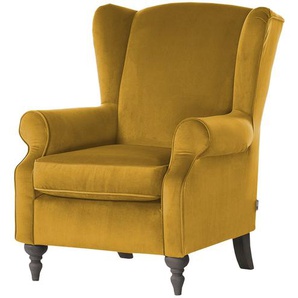 Ohrensessel  Cozy  ¦ gelb ¦ Maße (cm): B: 83 H: 102 T: 87.0