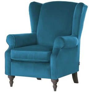 Ohrensessel  Cozy ¦ türkis/petrol ¦ Maße (cm): B: 83 H: 102 T: 87.0