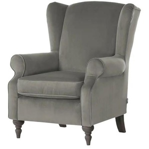Ohrensessel - grau - Materialmix - 83 cm - 102 cm - cm 87,0 | Möbel Kraft