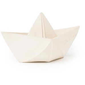 Oli&Carol Origami Boot Badewannenspielzeug Weiss 7x13 cm