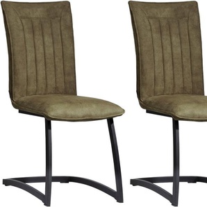 OMG Design Freischwinger Amara (Set, 2 St), Esszimmerstuhl, Küchenstuhl, pflegeleichter Bezug