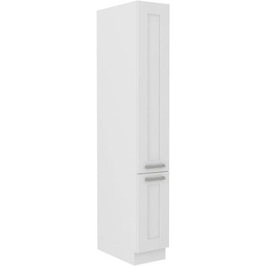 Ondega Apothekerschrank , Weiß , Metall , 30x200x57 cm , Küchen, Küchenmöbel, Küchenschränke, Apothekerschränke