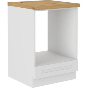 Ondega Herdumbauschrank , Weiß , Holzwerkstoff , 60x86x60 cm , Küchen, Küchenmöbel, Küchenschränke, Geräteumbauschränke