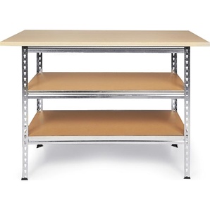 Ondis 24 ONDIS24 Werkbank Uwe 120cm Metallregal & Werktisch 92cm Arbeitshöhe 4250627044129