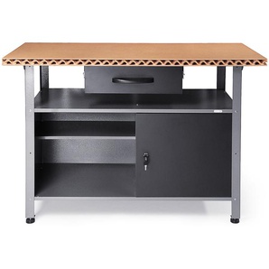 ONDIS24 Werkbank »Klaus Eco«, (1-tlg), 120 x 60 x 85 (H) cm, Leichtbau Holz-Platte, abschließbare Tür