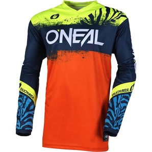ONeal Oneal Element Shocker Kinder Motocross Trikot, blau/orange, S E006-162