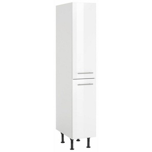 OPTIFIT Apothekerschrank Bern 30 cm breit, 176 cm hoch, höhenverstellbare Stellfüße, Metallgriffe