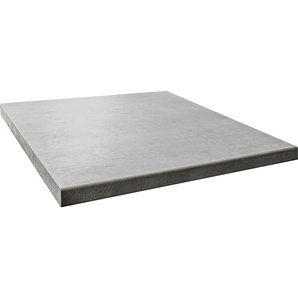 Arbeitsplatte OPTIFIT Luzern Tischplatten Gr. B/T/H: 120 cm x 60 cm x 3,8 cm, grau (oxid grau) Optifit Küchenzubehör 38 mm stark