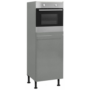 OPTIFIT Backofen/Kühlumbauschrank Bern 60 cm breit, 176 cm hoch, höhenverstellbare Stellfüße, mit Metallgriff