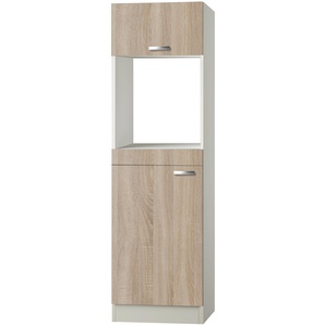 Backofen/Kühlumbauschrank OPTIFIT Padua Schränke Gr. B/H/T: 60 cm x 206,8 cm x 58 cm, 2 St., beige (champagner) Backofenumbauschrank Kühlschrankumbauschrank Kühlschrankumbauschränke Schränke