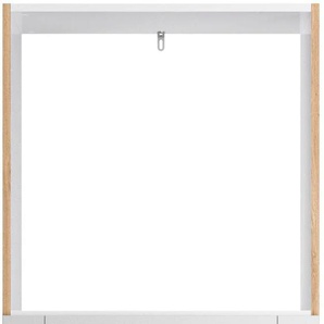 Backofenumbauschrank OPTIFIT Ahus Schränke Gr. B/H/T: 60 cm x 176,6 cm x 58,4 cm, 1 St., grau (hellgrau matt, wildeiche nachbildung) Herdumbauschränke Breite 60 cm