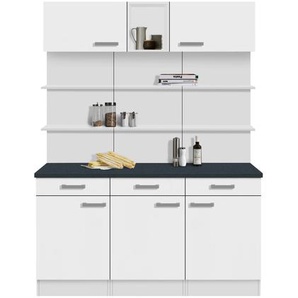 Buffet OPTIFIT Odense Schränke Gr. B/H/T: 150 cm x 206,5 cm x 60 cm, 5 St., weiß (weiß, weiß) Anrichten Buffets Schränke 150 cm breit, für viel Stauraum