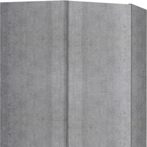 Eckhängeschrank OPTIFIT Cara Schränke Gr. B/H/T: 60 cm x 89,6 cm x 34,9 cm, 1 St., grau (beton, beton) Hängeschränke