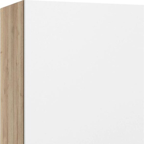 Hängeschrank OPTIFIT Aken Schränke Gr. B/H/T: 50 cm x 70,4 cm x 34,6 cm, weiß (weiß, wildeiche nachbildung) Hängeschränke