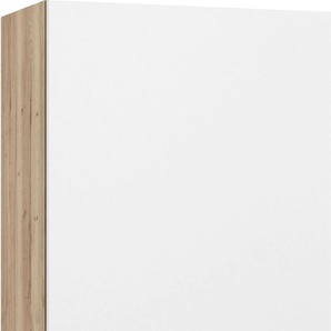 Hängeschrank OPTIFIT Aken Schränke Gr. B/H/T: 60 cm x 70,4 cm x 34,6 cm, weiß (weiß, wildeiche nachbildung) Hängeschränke