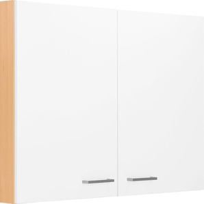 Hängeschrank OPTIFIT Tapa Schränke Gr. B/H/T: 100 cm x 70,4 cm x 34,9 cm, 2 St., weiß (weiß, buche) Hängeschränke Breite 100 cm