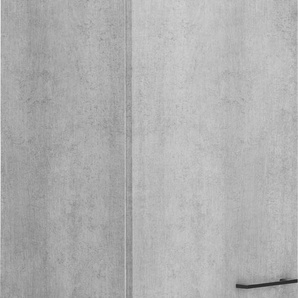 Hängeschrank OPTIFIT Tokio Schränke Gr. B/H/T: 50 cm x 70,4 cm x 34,9 cm, 1 St., Komplettausführung, grau (betonfarben) Hängeschränke 50 cm breit, mit 1 Tür, Metallgriff