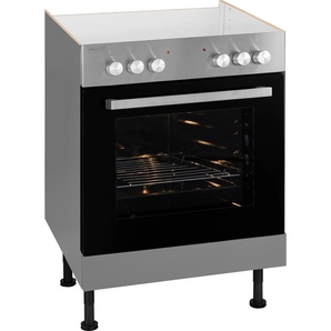 Herdumbauschrank OPTIFIT Parma Schränke Gr. B/H/T: 60 cm x 87 cm x 58,4 cm, Komplettausführung, grau (basaltgrau) Herdumbauschränke Schränke Breite 60 cm