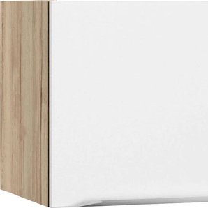 Klapphängeschrank OPTIFIT Aken Schränke Gr. B/H/T: 60 cm x 35,2 cm x 34,6 cm, weiß (weiß, wildeiche nachbildung) Hängeschränke