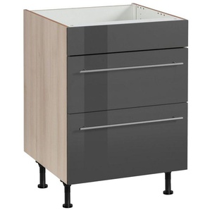 OPTIFIT Kochfeldumbauschrank Bern 60 cm breit, mit 2 Auszügen, mit höhenverstellbare Füße
