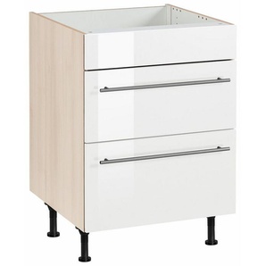 OPTIFIT Kochfeldumbauschrank Bern 60 cm breit, mit 2 Auszügen, mit höhenverstellbare Füße