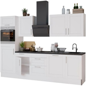 OPTIFIT Küche Ahus, Breite 280 cm,wahlw. mit E-Geräten,Soft Close Funktion,MDF Fronten