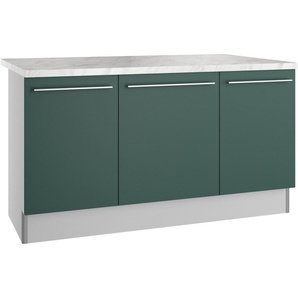 OPTIFIT Kücheninsel Bern2, Stellmaße 161 x 96,5 cm, mit durchgehender Arbeitsplatte als Theke
