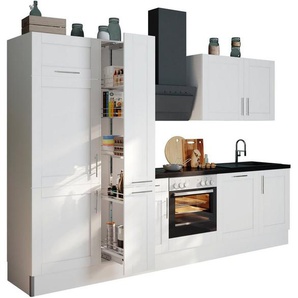 OPTIFIT Küche Ahus, Breite 310 cm,wahlweise mit E-Geräten,MDF Fronten,Soft Close Funktion