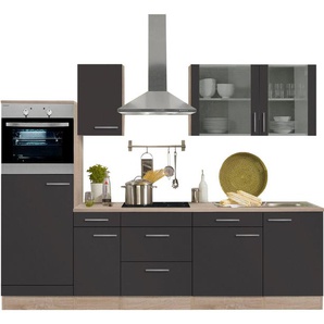 OPTIFIT Küchenzeile Kalmar, ohne E-Geräte, Breite 270 cm B: grau Küchenzeilen mit Geräten -blöcke Küchenmöbel