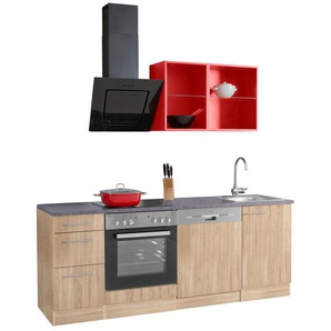 OPTIFIT Küchenzeile Mini, mit E-Geräten, Breite 210 cm