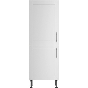 Kühlumbauschrank OPTIFIT Ahus Schränke Gr. B/H/T: 60 cm x 176,6 cm x 58,4 cm, 2 St., grau (hellgrau matt, wildeiche nachbildung) Kühlschrankumbauschränke Breite 60 cm