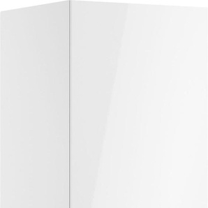 Kühlumbauschrank OPTIFIT Aken Schränke Gr. B/H/T: 60 cm x 176,6 cm x 58,4 cm, weiß (weiß hochglanz, weiß) Kühlschrankumbauschränke
