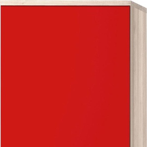 Kühlumbauschrank OPTIFIT Faro Schränke Gr. B/H/T: 60 cm x 174,4 cm x 57,1 cm, 2 St., rot (rot glanz) Kühlschrankumbauschränke Schränke mit Metallgriffen, Breite 60 cm