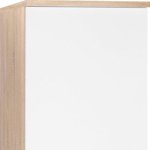 Seitenschrank OPTIFIT Parare Schränke Gr. B/H/T: 60 cm x 174,4 cm x 60 cm, 2 St., weiß (weiß glanz, eichefarben) Seitenschränke Breite 60 cm