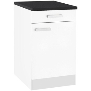 OPTIFIT Spülenschrank Odense 50 cm breit, mit Tür und Schubkasten, mit 28 mm starker Arbeitsplatte