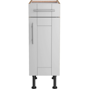 Unterschrank OPTIFIT Ahus Schränke Gr. B/H/T: 30 cm x 87 cm x 58,4 cm, 1 St., grau (hellgrau matt, wildeiche nachbildung) Küchenunterschrank Unterschränke Breite 30 cm