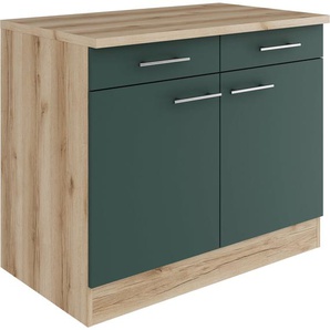 OPTIFIT Unterschrank Bella Breite 100 cm, mit 2 Türen und 2 Schubkästen